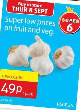 Aldi 4 pack garlic offer