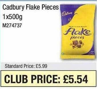 Booker Wholesale Cadbury flake pieces offer