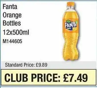 Booker Wholesale Fanta orange bottles offer