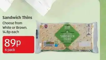Aldi Sandwich thins offer