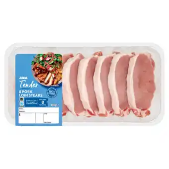 Asda Asda butcher's selection 8 pork loin steaks offer