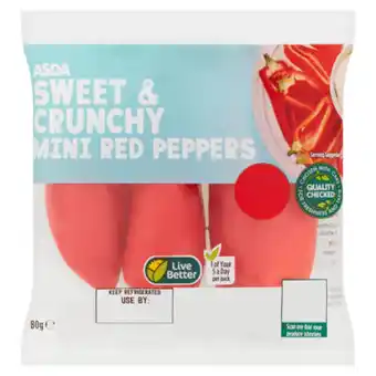 Asda Asda mini red peppers offer