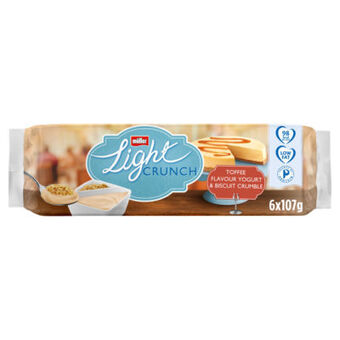 Asda Muller light crunch toffee flavour yogurt & biscuit crumble offer