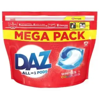 B&M Stores Daz all-in-one laundry pods 54pk - whites & colours offer