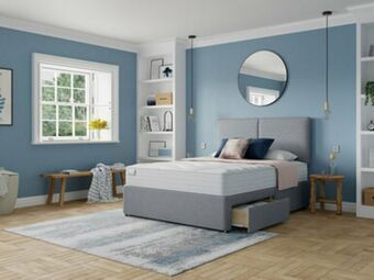 Bensons for Beds Slumberland airstream memory stardust divan bed set offer