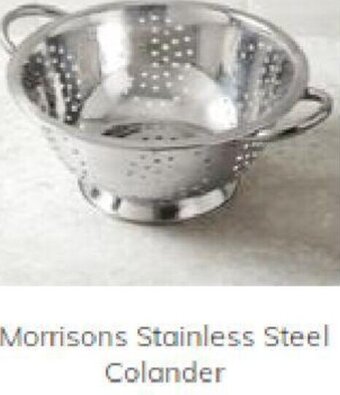 Morrisons Morrisons Stainless Steel Colander offer