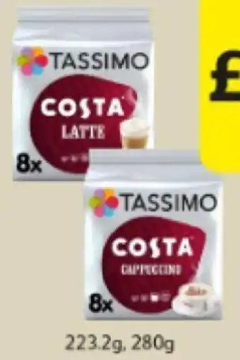 Londis Tassimo Costa 223.2g ,280g offer