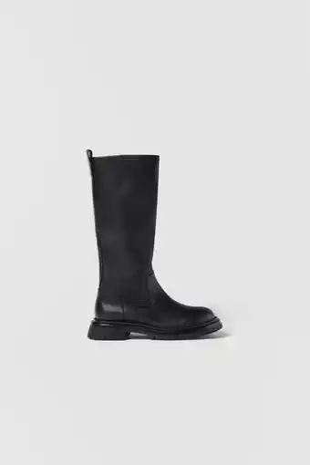 Kids/ leather knee-high boots