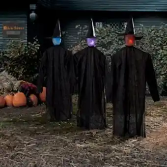 Home Bargains Haunted house: led witches 3 pack offer