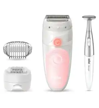 Boots Braun silk-épil 5 5-820 epilator for women for gentle hair removal, white/pink offer