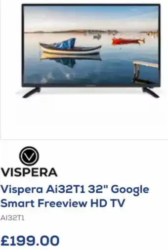 Euronics Vispera Ai32T1 32" Google Smart Freeview HD TV offer