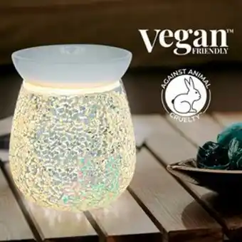 Home Bargains Airpure: mosaic electric wax melter - silver offer