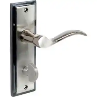 Toolstation Talladega door handles bathroom gun metal offer
