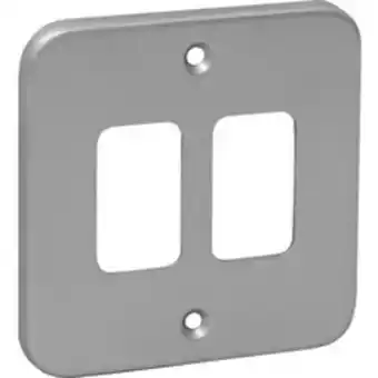 Toolstation Grid front plate metal 8 gang offer