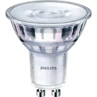 Toolstation Philips led gu10 dimmable glass lamp 5w warm white 350lm offer