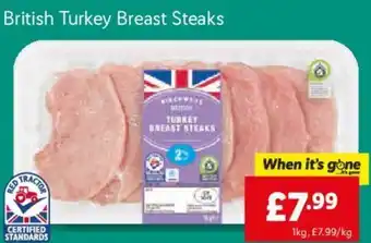 Lidl Brittish Turkey Breast Steaks 1Kg offer