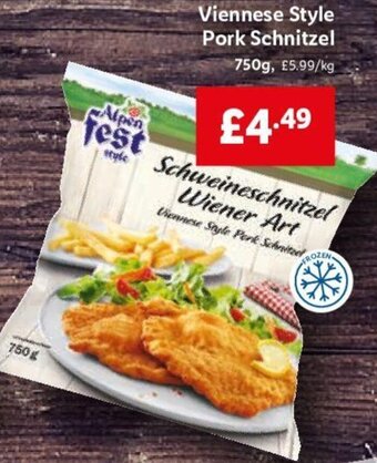 Lidl Viennese Style Pork Schnitzel offer