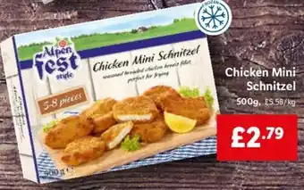 Lidl Chicken Mini Schnitzel 500g offer