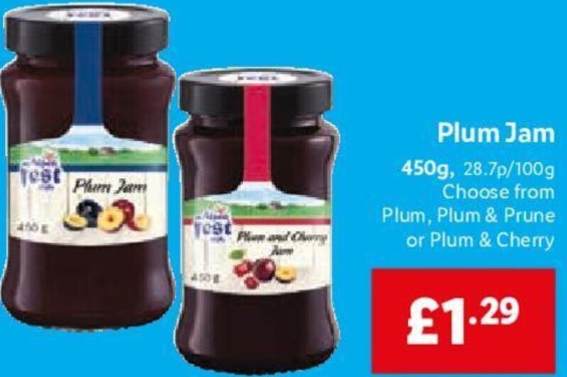 Plum Jam 450g offer at Lidl