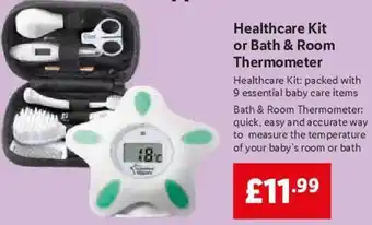 Lidl Healthcare Kit Or Bath & Room Thermometer offer
