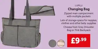 Lidl Changing Bag offer