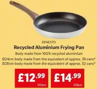 Lidl Recycled Aluminium Frying Pan offer