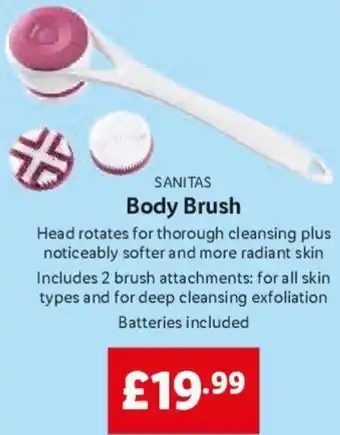 Lidl Sanitas Body Brush offer