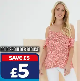 The Original Factory Shop Cold Shoulder Blouse offer