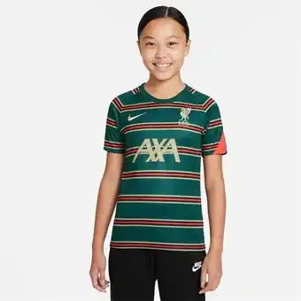 Sports Direct Nike liverpool pre match shirt 2021 2022 junior offer