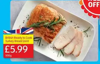 Aldi British ready to cook turkey breast joint offer