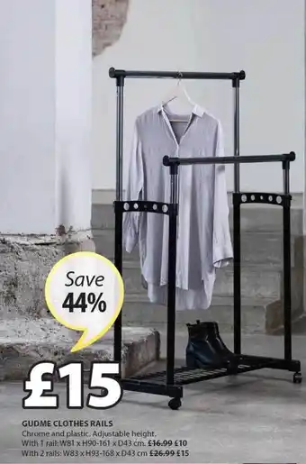 JYSK Gudme clothes rails offer