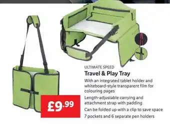 Lidl Ultimate speed travel & play tray offer