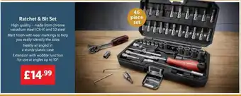 Lidl Ratchet & bit set offer