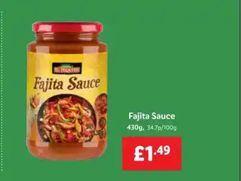 Lidl El tequito fajita sauce offer