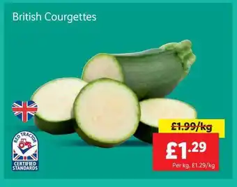 Lidl British courgettes offer