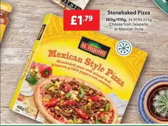 Lidl El tequito stonebaked pizza 360 g-410 g offer