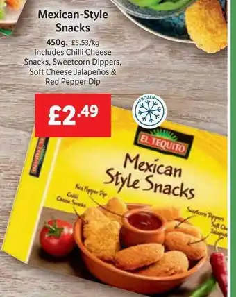 Lidl El tequito mexican-style snacks 450 g offer