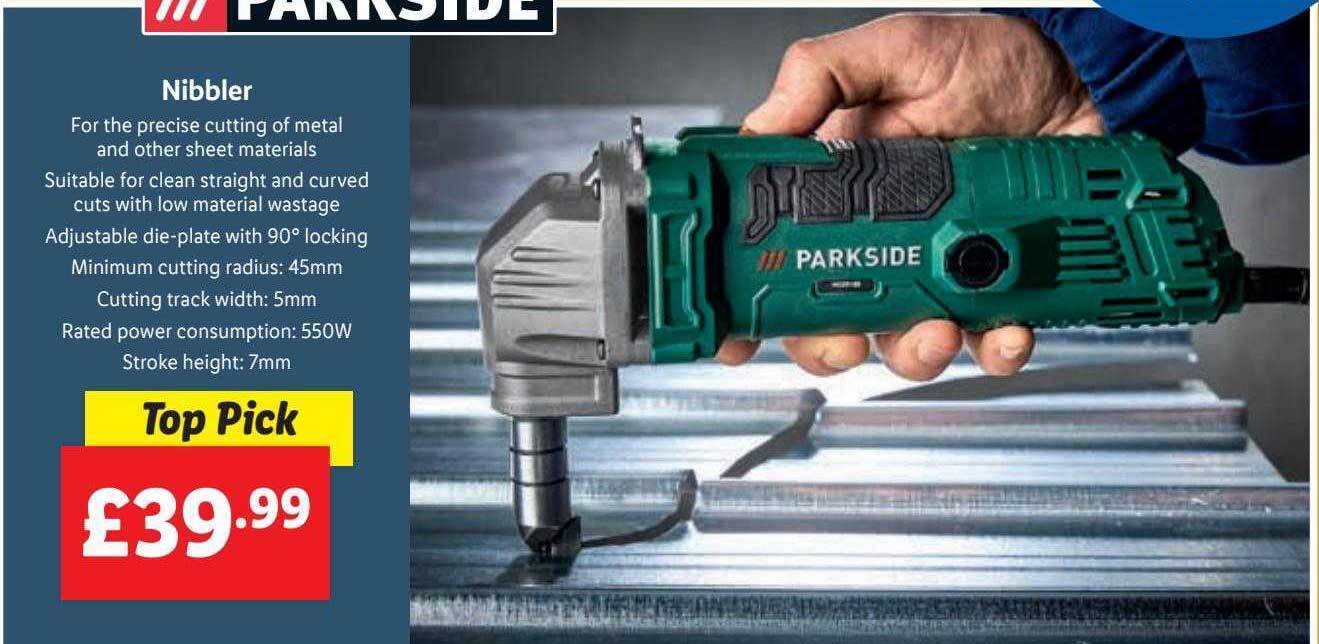 Parkside nibbler offer at Lidl