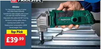 Lidl Parkside nibbler offer