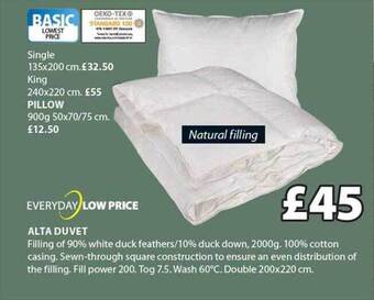 JYSK Alta duvet offer