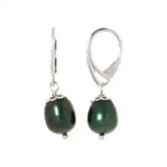 TK Maxx Sterling silver pearl hoop earrings offer