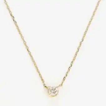 TK Maxx 9ct yellow gold 0.08ct diamond pendant necklace offer