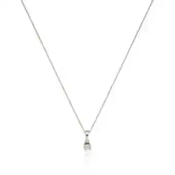 TK Maxx 9ct white gold 0.01ct diamond pendant necklace offer