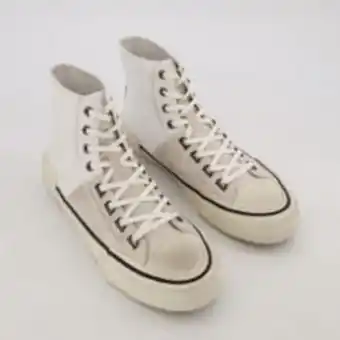 TK Maxx Off white leather waylon high top trainers offer
