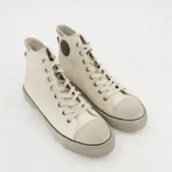 TK Maxx Chalk leather osun high top trainers offer