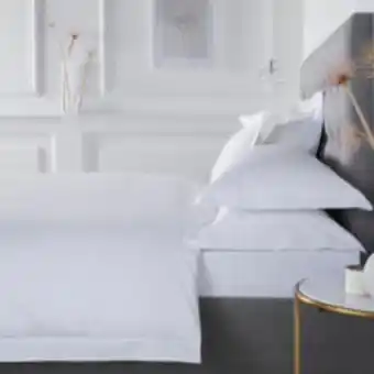 TK Maxx King size white baratta stitch duvet cover set 200 tc offer