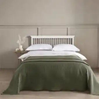 TK Maxx Olive waffle blanket 225x250cm offer