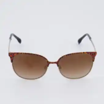 TK Maxx Brown leopard round sunglasses offer