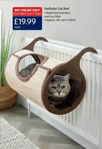 Aldi Radiator cat bed offer