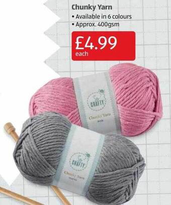 Aldi Chunky yarn offer